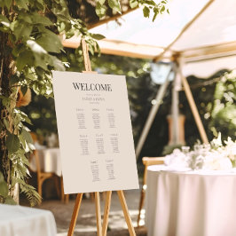 Poster Plano de Assentos de Casamento Minimalista (8) Lat