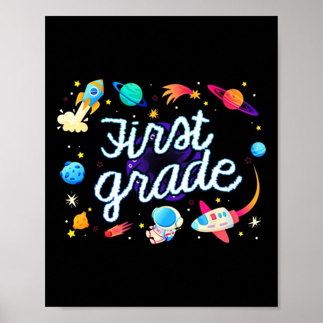 Poster Plano de Astronauta da Primeira Série Planetas Esp (Frente)