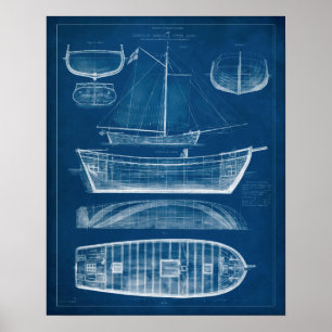 Póster Plano de bordo antigo II