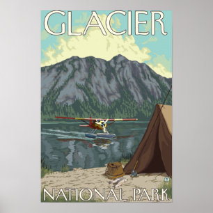 Poster Plano de Bush & pesca - parque nacional de