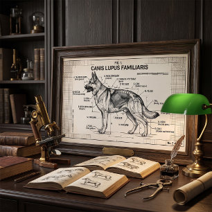 Poster Plano de Cachorro Pastor Alemão