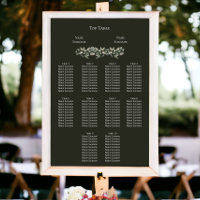 Plano de Casamento de Folhagem Verde Elegante