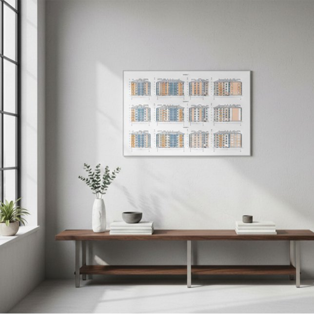 Poster Plano de Construção Urbana em Arte de Parede Poste (Criador carregado)