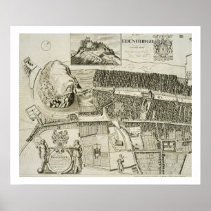 Póster Plano de Edimburgo, bar. por John Smith