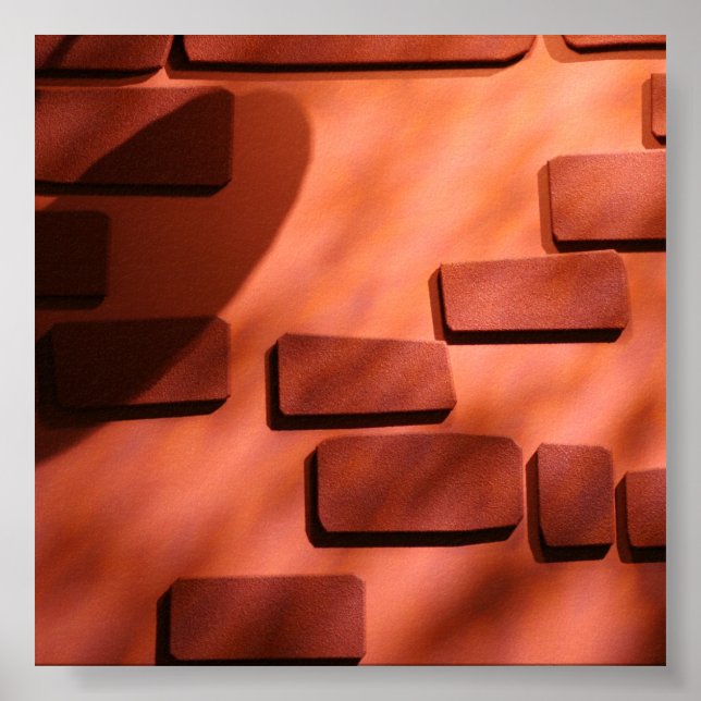 Póster Plano de Fundo de Fotografia do BrickWall (Frente)