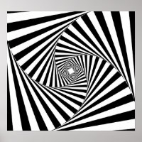 Plano de fundo de ilusão óptica B&W