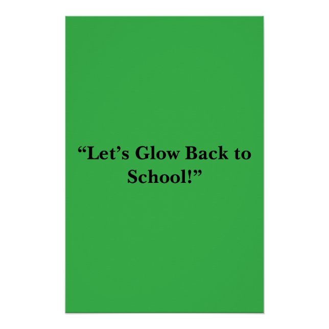 Póster Plano de Fundo Neon Verde – Textura Escolar (Frente)