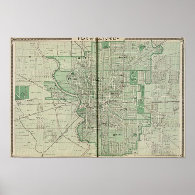 Poster Plano de Indianápolis (Frente)