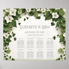 Poster Plano de Mesa e Convites de Casamento Elegantes Iv