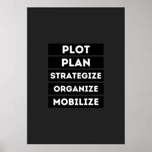 POSTER PLANO DE PLOT ESTRATEGIZE A MOBILIZAÇÃO ORGANIZA