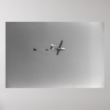 Plano de salto dos Paraquedistas Pretos e Brancos