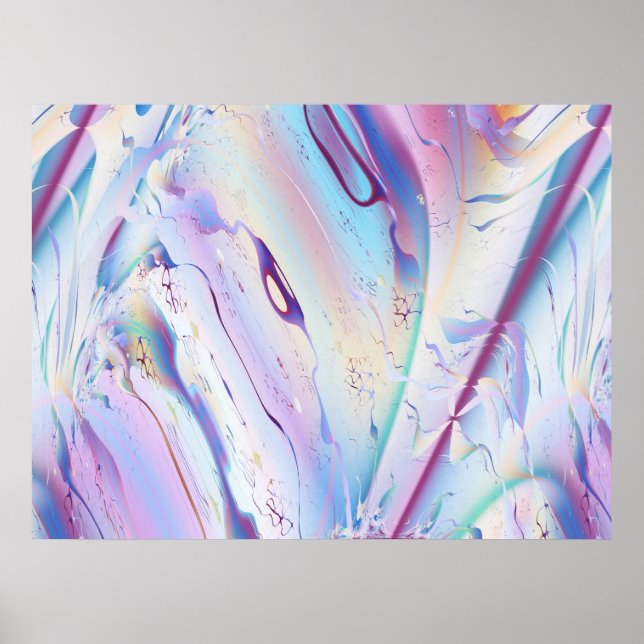 Póster Plano de Voo Fratural de Abstrato Legal de Belas A (Frente)