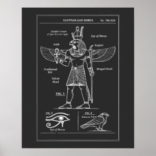 Poster Plano do Deus Egípcio Hórus