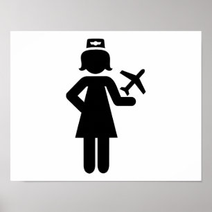 Póster Plano do Stewardess