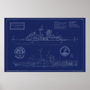 Poster Plano do USS Little Rock