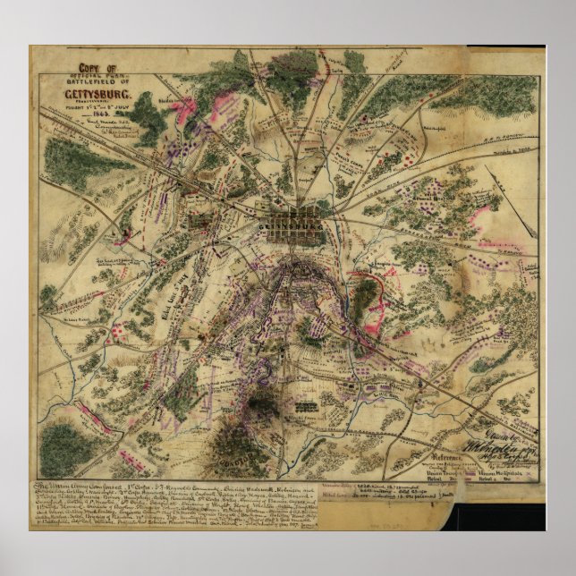 Poster Plano Gettysburg (Frente)