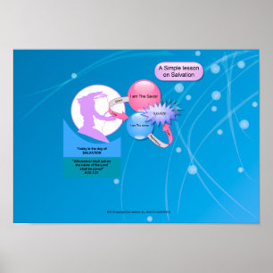 Poster Plano simples do salvação