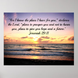 POSTER PLANOS PARA UMA ESPERANÇA E UM FUTURO JEREMIAH 29: