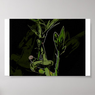 Póster Planta de bambu
