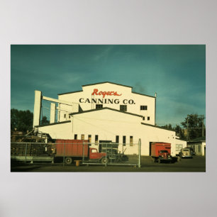 Póster Planta de colocação em latas Milton-Freewater da