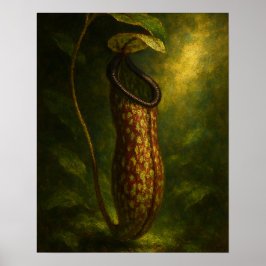 Poster Planta Jarro: Elegância Tóxica Arte Impressionista