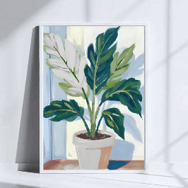 Poster Planta Monstera | Arte Botânica de Planta de Casa 