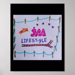 Poster Plantação do logotipo da empresa de estilo de vida