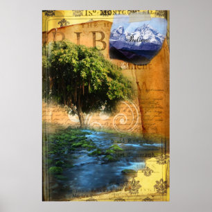 Poster Plantado pela água