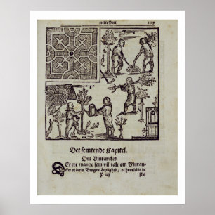 Poster Plantando árvores, "do jardineiro holandês" por