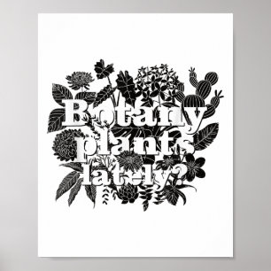 Poster Plantas De Botânica Recentemente Engraçadas Primav