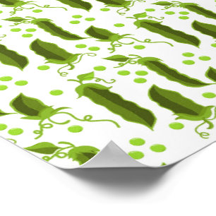 Poster Plantas De Ervilha Verde Deixam Comidas De Produto
