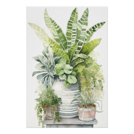 Póster Plantas Domésticas