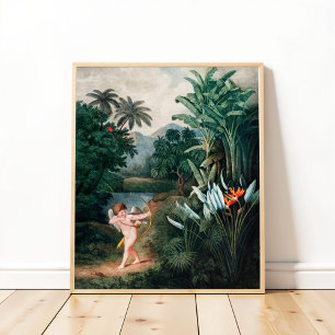 Poster Plantas Inspiradoras Cupidas com Amor