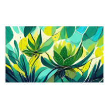 Plantas sucessivas em verde e amarelo