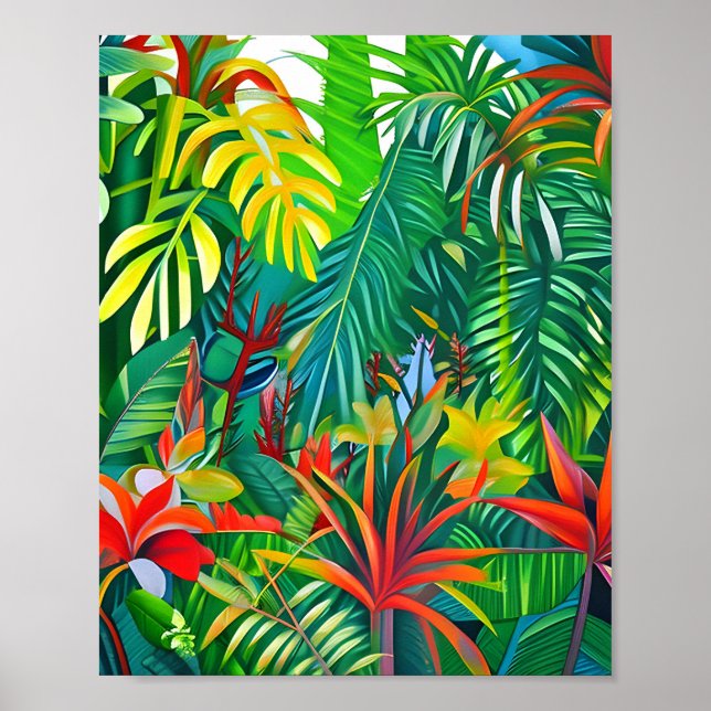 Poster Plantas Tropicais (Frente)