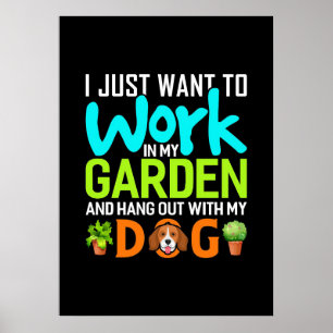 Poster Plante Em Meu Jardim Com Meu Cachorro