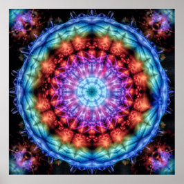 Poster Plasmagoria - Psychdelic Tie Dye Mandala