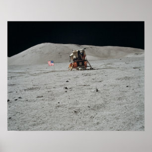 Póster Plataforma de aterragem do módulo lunar de Apollo