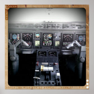 Póster Plataforma de vôo de Embraer 145