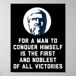 Poster Platão Para Um Homem Conquistar A Sua Própria Quot