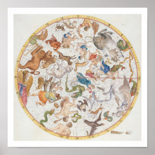 Póster Plate 26 from 'Atlas Coelestis', by John Flamsteed