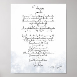 Poster Platina Amada para Sempre