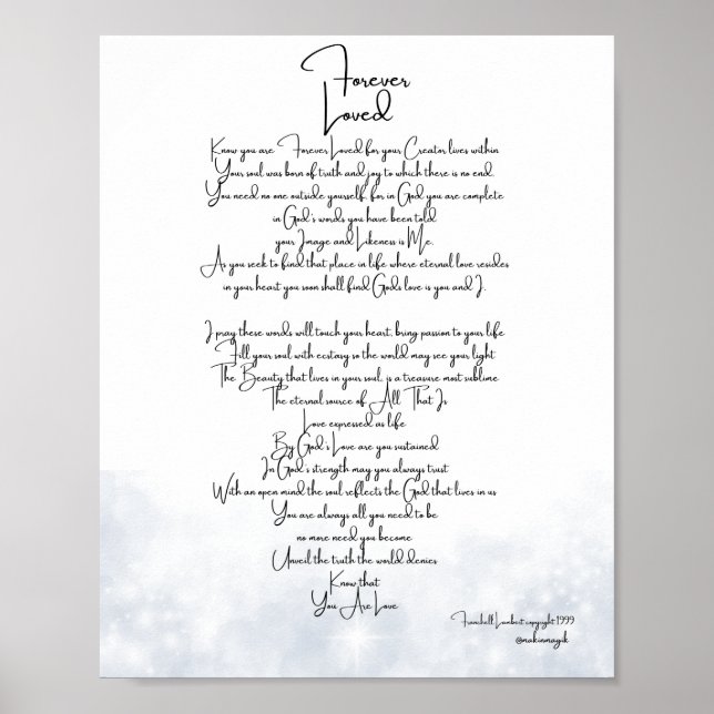 Poster Platina Amada para Sempre (Frente)