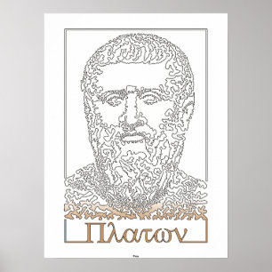 Póster Plato. Filósofo grego [014]