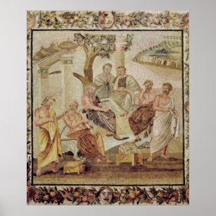 Poster Plato que conversa com seus alunos