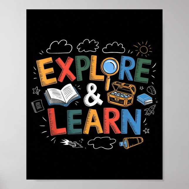 Poster Play Is Learning Explore And Learn Preschool Teach (Frente)