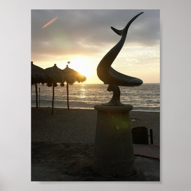 Póster Playa de los Muertos, Puerto Vallarta (Frente)
