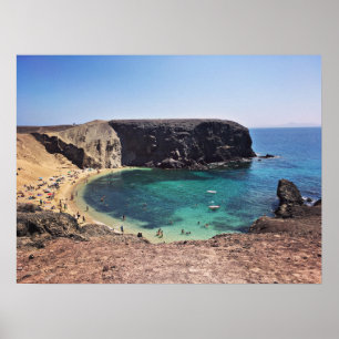 Poster Playa del Papagayo, Costa Sul de Lanzarote