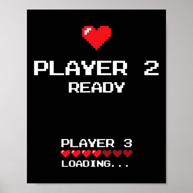 Poster Player 2 Player 3 Loading - Retro Gaming -  (Frente)