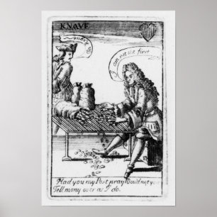 Póster Playing cards commemorating